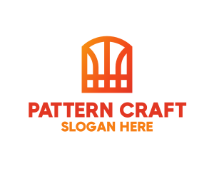 Basketball Window Pattern logo design