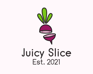 Sliced Onion Plant logo design