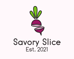 Sliced Onion Plant logo design