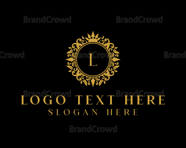 Royal Crown Wreath Logo