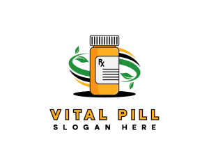 Pill - Pharmaceutical Medical Pill logo design