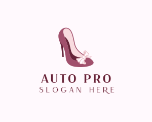 Shoe - Fashion Ribbon Shoes logo design