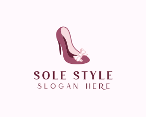 Shoe - Fashion Ribbon Shoes logo design