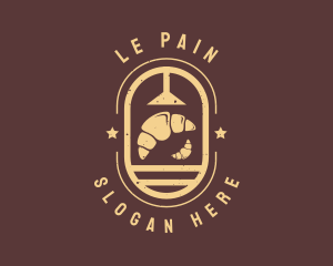 Boulangerie - Croissant Bread Bakery logo design