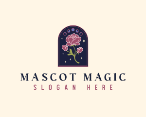 Mystical Rose Moon logo design