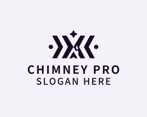 Chimney - House Roof Construction logo design