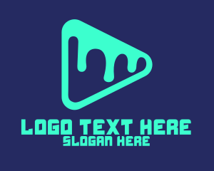 Triangle - Melted Media Player logo design