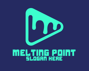 Melting - Melted Media Player logo design