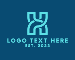 Typography - Professional Modern Letter H logo design