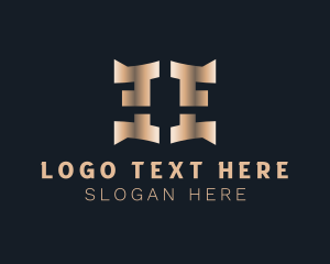 Luxury - Luxury Metallic Business Letter E logo design