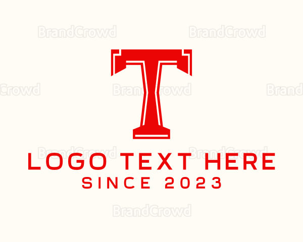 Simple Letter T Business Company Logo