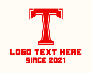 Varsity - Varsity Letter T logo design