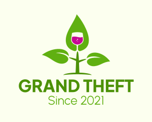 Brandy - Natural Wine Plant logo design