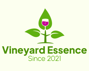 Natural Wine Plant logo design