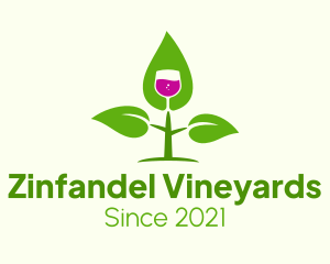 Natural Wine Plant logo design