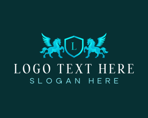 Elegant - Elegant Pegasus Crest logo design