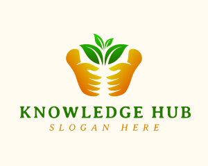 Hand Gloves Plant Logo