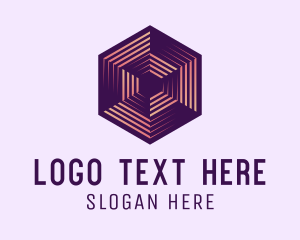 Data - Cyber Gaming Hexagon logo design