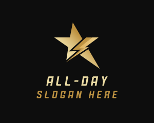 Lightning Star Media logo design