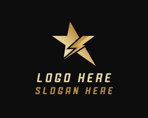 Studio - Lightning Star Media logo design
