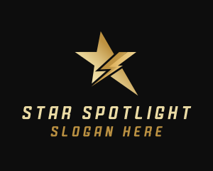 Lightning Star Media logo design