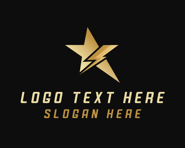 Studio - Lightning Star Media logo design