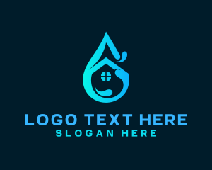 Mineral Water - Water House Splash logo design