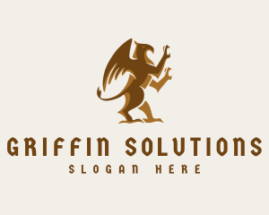 Premium Griffin Creature logo design