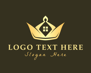 Royal - Elegant Crown House logo design