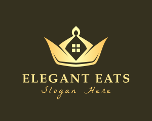 Elegant Crown House logo design