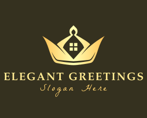 Elegant Crown House logo design