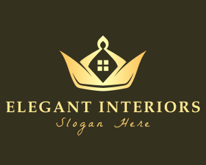 Elegant Crown House logo design