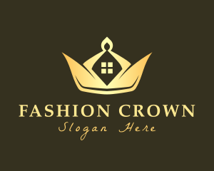 Elegant Crown House logo design