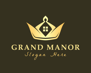 Elegant Crown House logo design