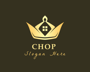 Village - Elegant Crown House logo design