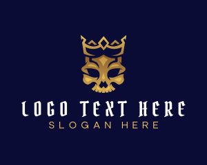 Scary - Royal Skull Crown logo design