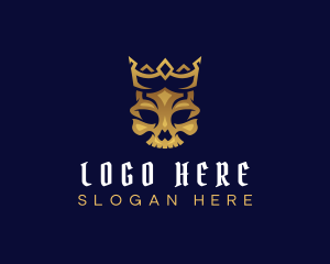 Royalty - Royal Skull Crown logo design