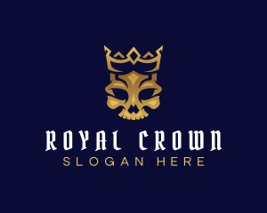 Royal Skull Crown logo design