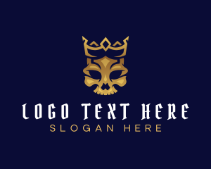 Hood - Royal Skull Crown logo design