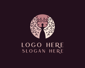 Forestry - Mother Nature Therapy logo design