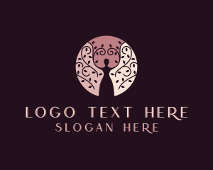 Tree - Mother Nature Therapy logo design