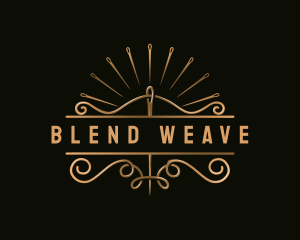 Elegant Sewing Needle logo design