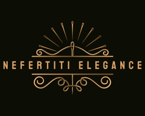 Elegant Sewing Needle logo design