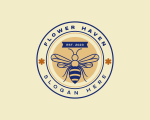 Honey Flower Apiary logo design