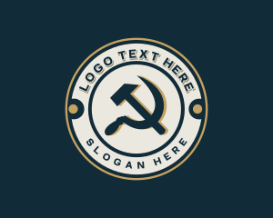 Comrade - Soviet Hammer Sickle logo design