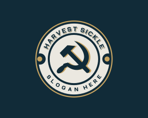 Sickle - Soviet Hammer Sickle logo design