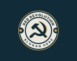 Communist - Soviet Hammer Sickle logo design