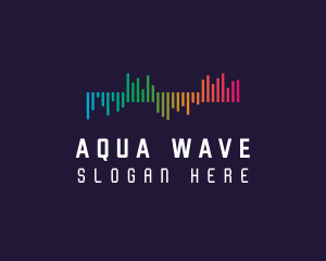 Gradient Sound Waves logo design