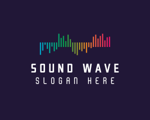Volume - Gradient Sound Waves logo design