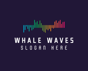 Gradient Sound Waves logo design